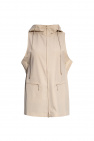 Y-3 Yohji Yamamoto beige Hooded vest