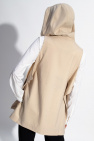 Y-3 Yohji Yamamoto beige Hooded vest