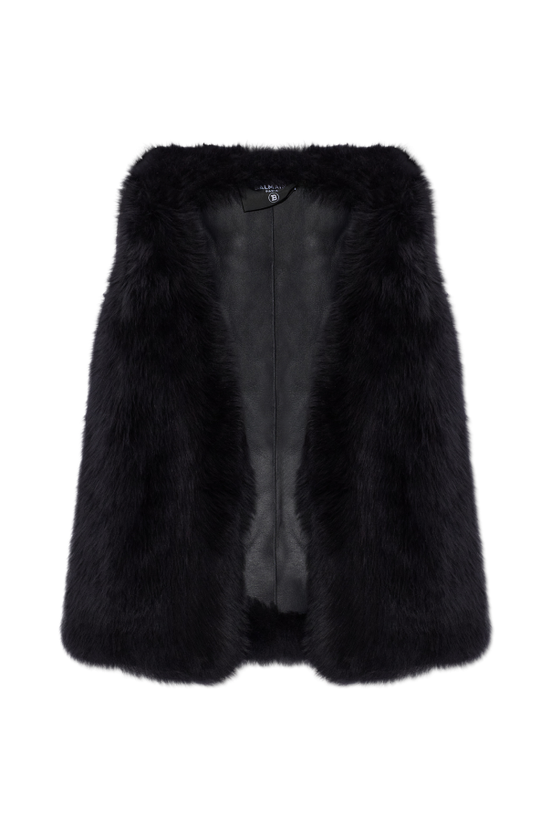 Lamb fur vest od Balmain