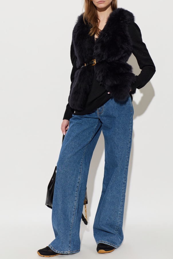 Balmain Lamb fur vest