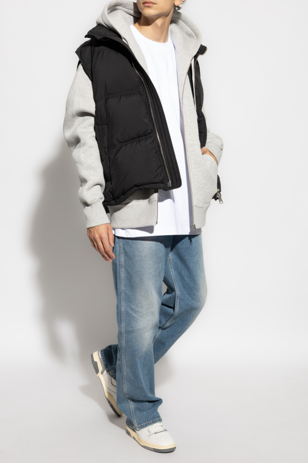 Ami Alexandre Mattiussi Down vest with hood hidden in collar