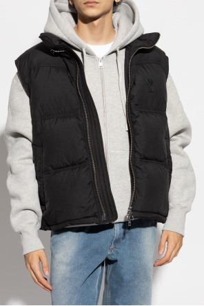 Ami Alexandre Mattiussi Down vest with hood hidden in collar