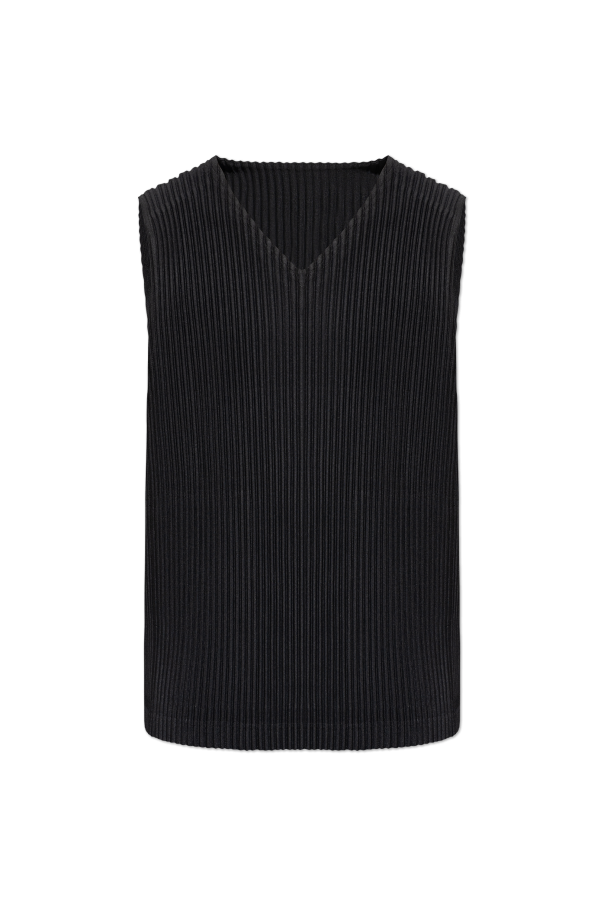 Homme Plisse Issey Miyake Pleated sleeveless t-shirt