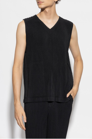 Homme Plisse Issey Miyake Pleated sleeveless t-shirt