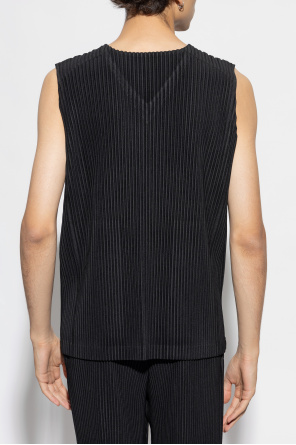 Homme Plissé Issey Miyake Pleated sleeveless t-shirt