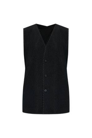 Pleated Vest by Homme Plissé Issey Miyake