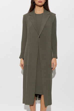 Issey Miyake Chaleco largo plisado