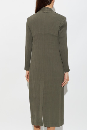 Issey Miyake Chaleco largo plisado
