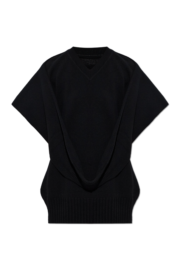 Wool vest with a v-neck od Issey Miyake