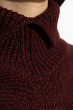 JIL SANDER Asymmetrical vest with turtleneck