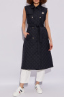 Moncler NAVY BLUE ‘Alcione’ long quilted vest