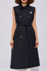 Moncler NAVY BLUE ‘Alcione’ long quilted vest