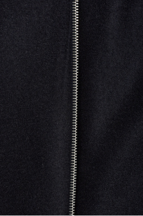 JIL SANDER Wool vest with stand-up collar