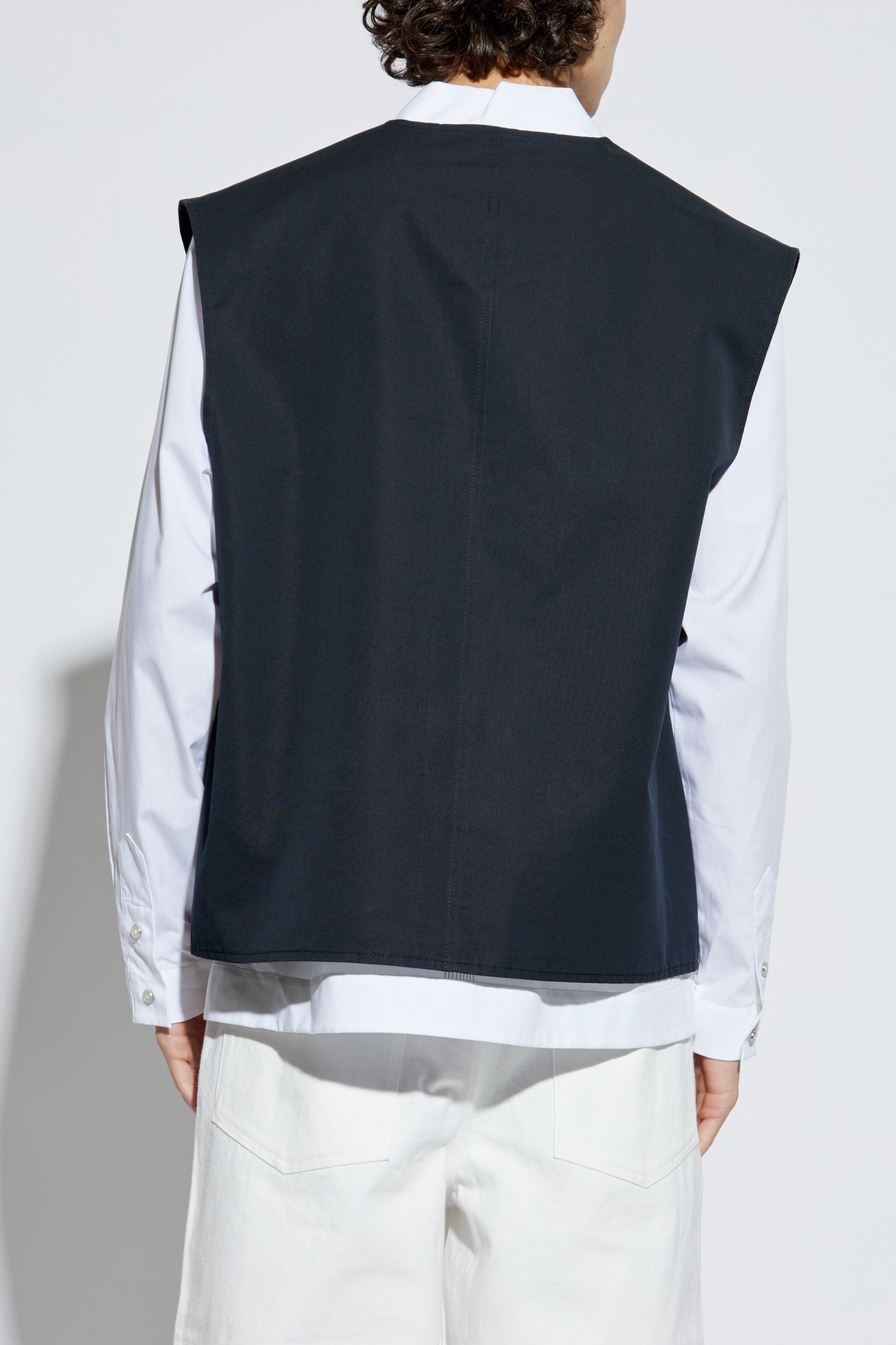 Black Vest with silk finish JIL SANDER - Vitkac France