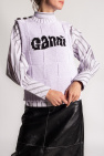 Ganni Sleeveless zip-up sweater