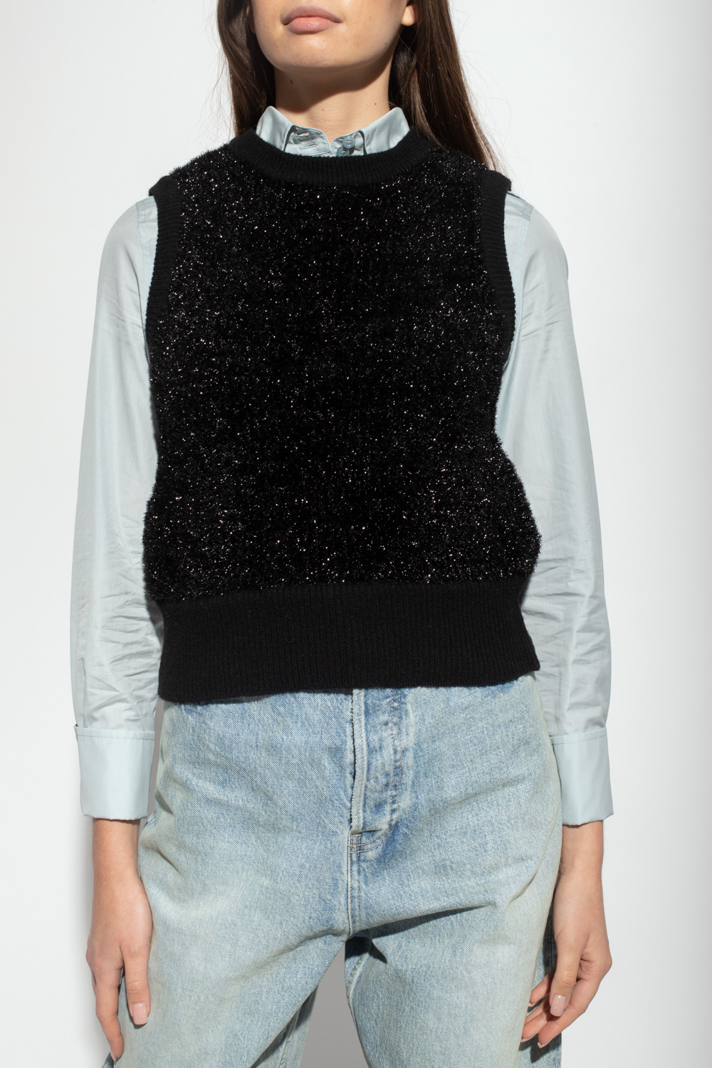 Ganni Sleeveless Chanel sweater