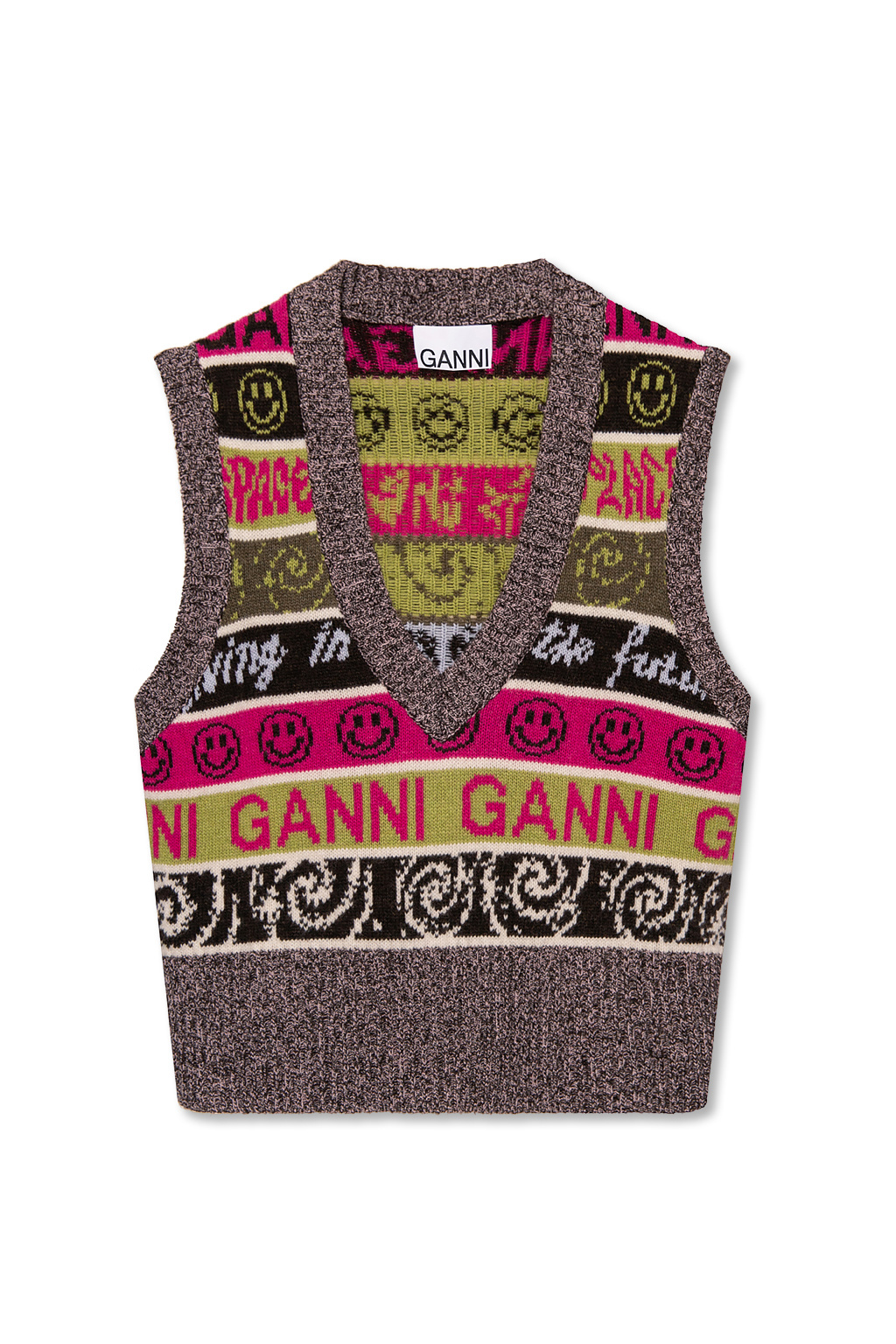 Ganni Patterned vest