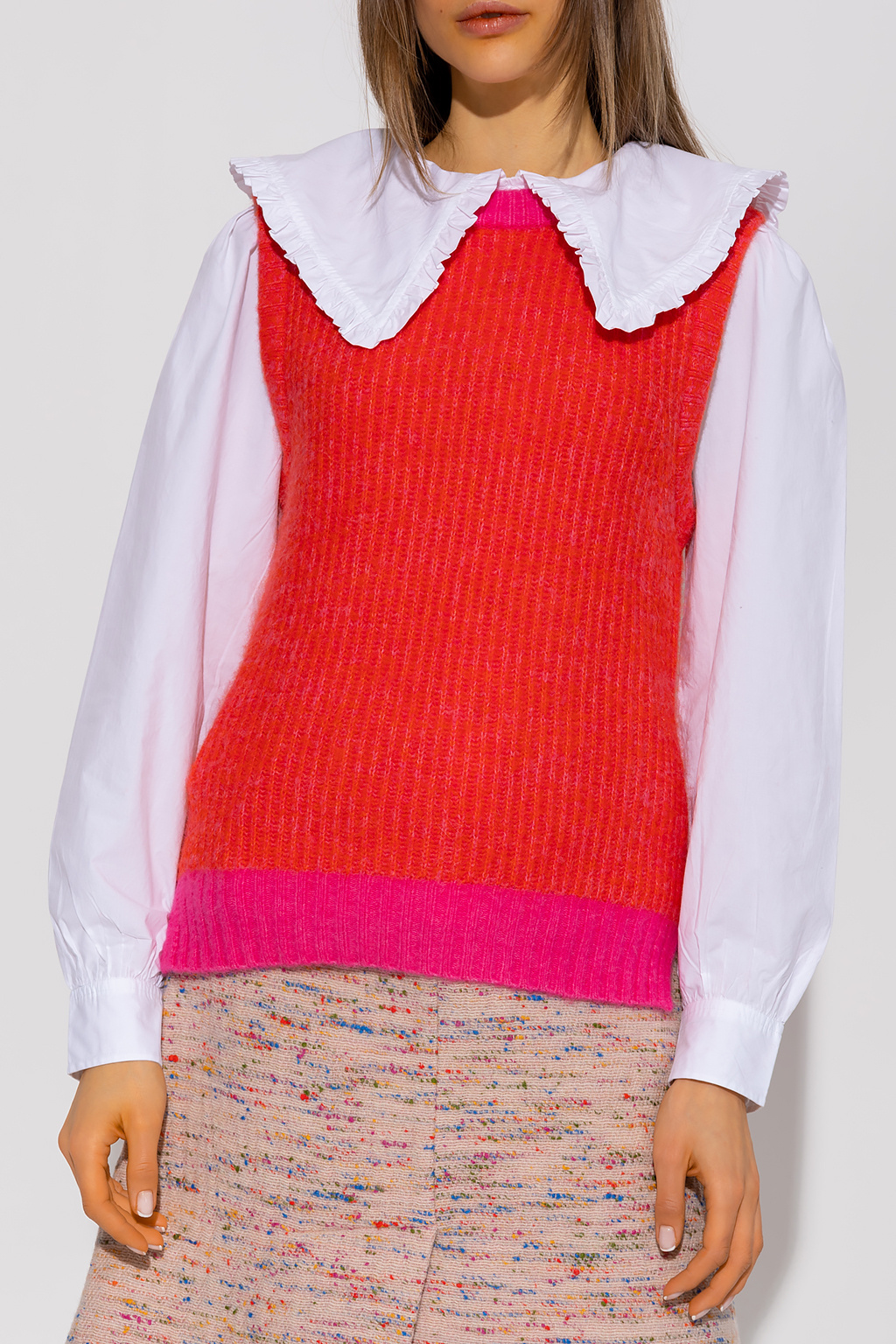 Ganni GANNI VEST WITH DECORATIVE BUTTONS