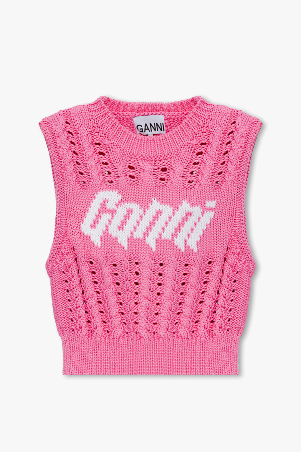Ganni GANNI multi wool-blend jacket Pink
