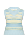 Ganni light blue Ganni Vest with Pattern