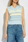 Ganni light blue Ganni Vest with Pattern