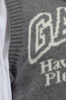 Ganni GREY Vest with logo