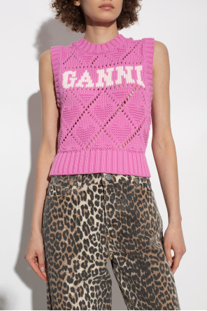 Ganni Vest with logo