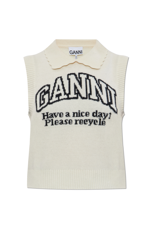 Ganni Vest with logo