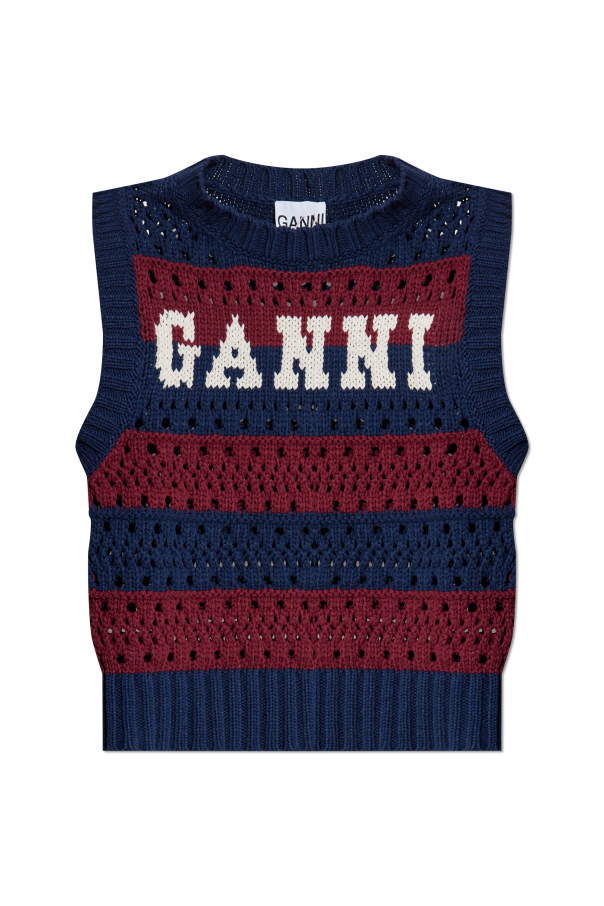 Vest with logo od Ganni