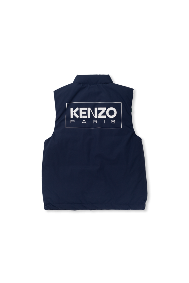 Kenzo Kids Vest with stand collar
