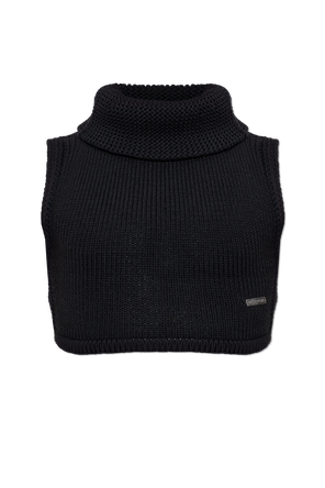 Chaleco de lana con cuello turtleneck