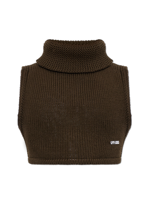 Wool turtleneck vest