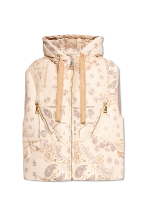 Down vest with paisley print od Khrisjoy