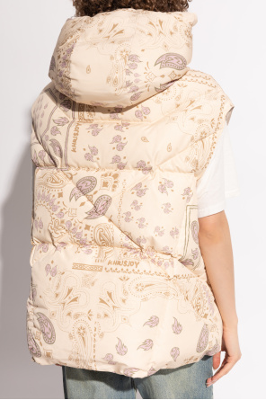 Khrisjoy Down vest with paisley print