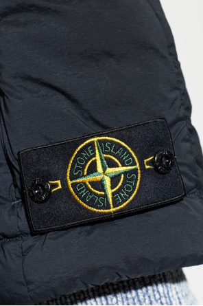 Stone Island Quilted vest with stand-up collar