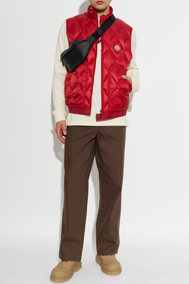 Moncler Puffer vest with logo patch