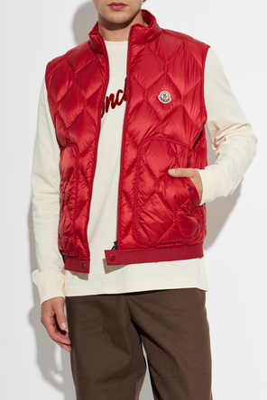 Moncler Puffer vest with logo patch