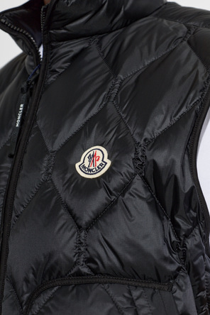 Moncler Quilted vest with logo patch