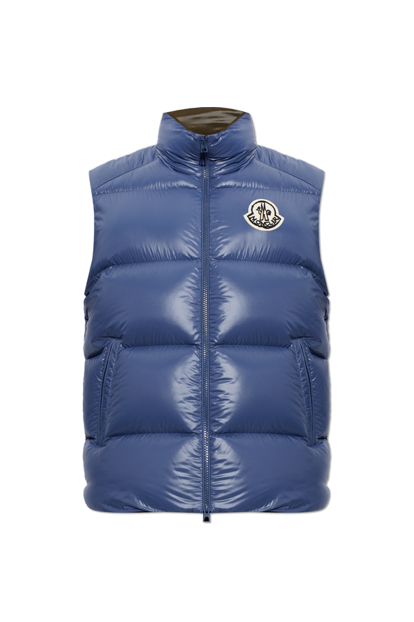 Quilted vest with logo patch od Moncler