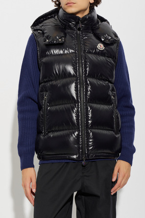 Moncler Пухен елек с отделяща се качулка