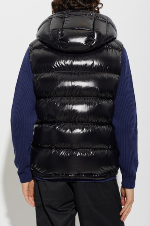 Moncler Пухен елек с отделяща се качулка