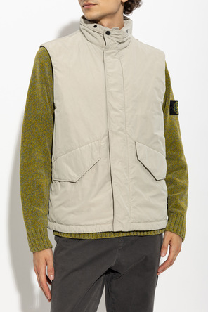 Stone Island Insulated vest with a stand-up collar