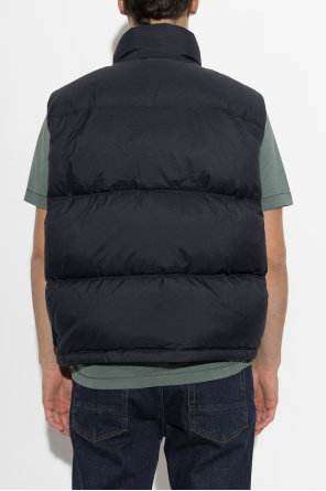 Stone Island Quilted vest with stand-up collar