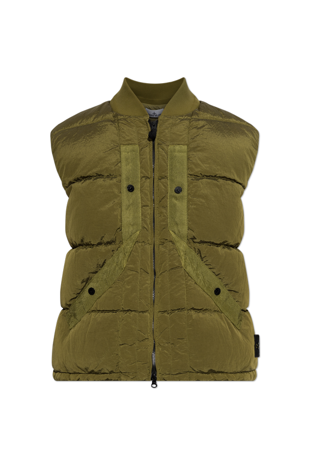 Quilted vest with logo patch od Stone Island