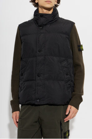 Stone Island Colete acolchoado com gola subida