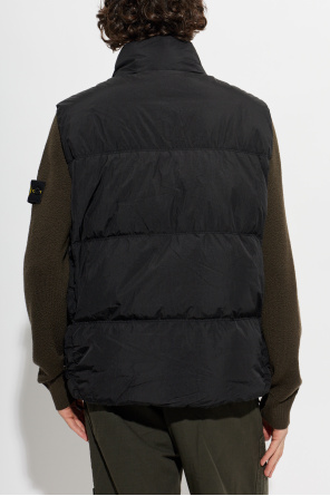 Stone Island Colete acolchoado com gola subida