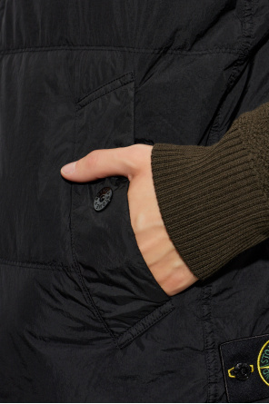 Stone Island Colete acolchoado com gola subida