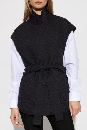 Moose Knuckles Quilted vest with standing collar