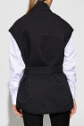 Moose Knuckles BLACK Quilted vest with standing collar