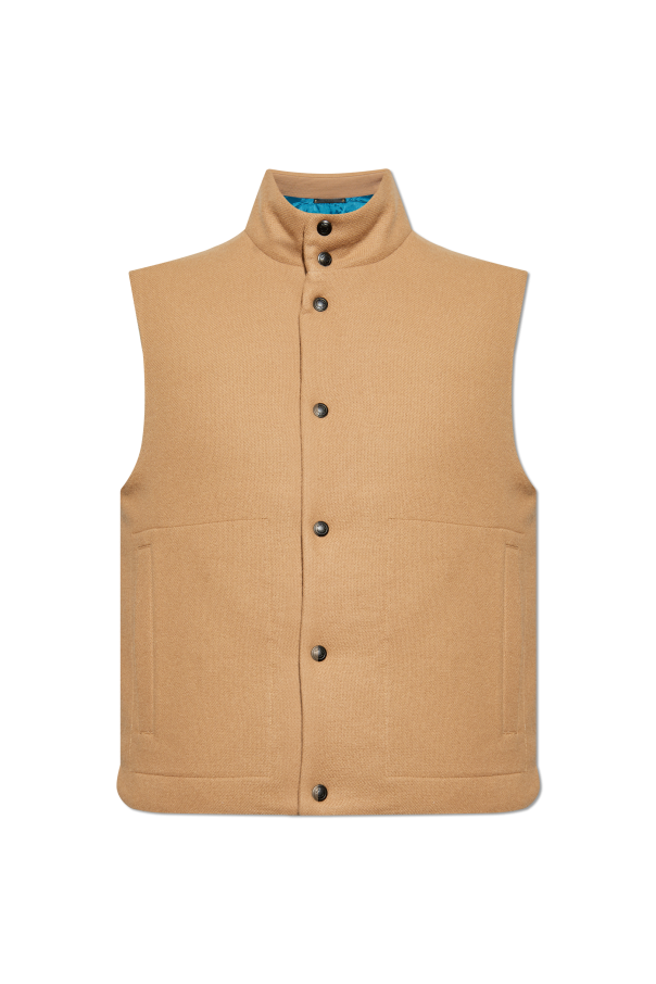 Paul Smith Down vest with stand-up collar